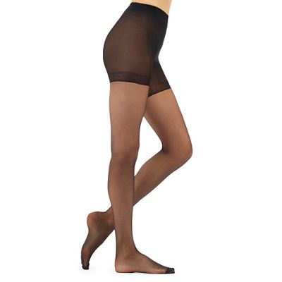 Debenhams Pack of two black 15D sheer light control invisible shaping tights